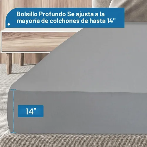 Vista 4 de Protector de colchón individual impermeable, funda de colchón