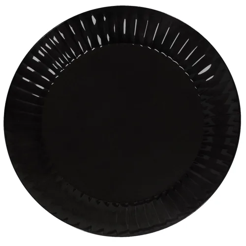 Vista 21 de Party Essentials N62417 - Plato redondo de plástico duro (6.0 in) de diámetro, color negro (caja de 288)