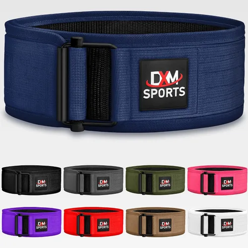 Vista 11 de DXM SPORTS Cinturón de levantamiento de pesas con autobloqueo, para hombres y mujeres, gimnasio, entrenamiento de fuerza, levantamiento de pesas