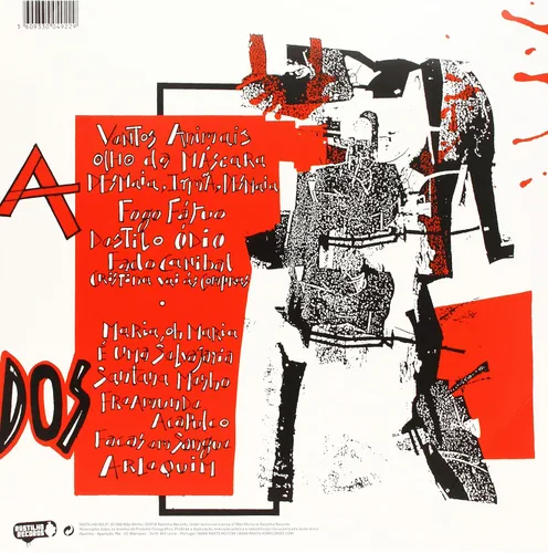 Vista 2 de Corações Felpudos RedBlack Splatter