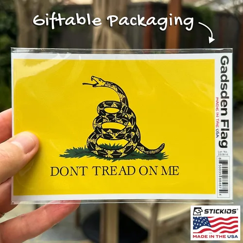 Vista 9 de Stickios Adhesivo de Bandera Gadsden 'Dont Tread On Me' - Calcomanía Patriótica Bandera Americana 1776 para Autos, Camiones y Ventanas de Vehículos