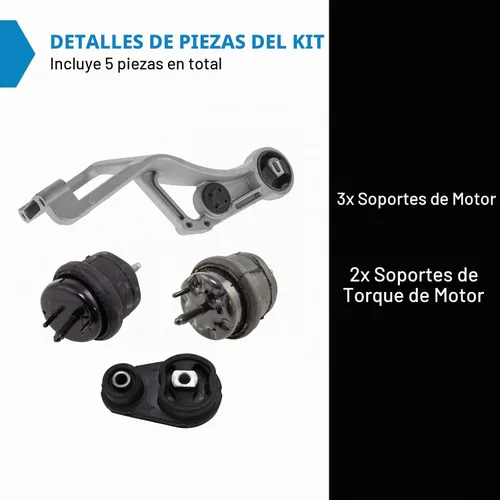Vista 2 de TRQ Kit de montaje de motor de transmisión de motor de 5 piezas
