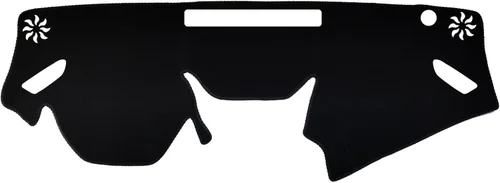 Vista 7 de Cubierta de tablero para GMC Sierra/Chevy Chevrolet Silverado 2007 2008 2009 2010 2011 2012 2013 modelos con dos guanteras protector de tablero
