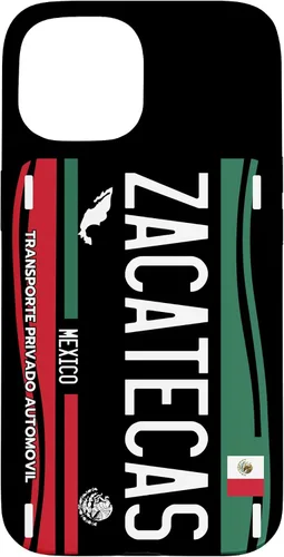 Vista 6 de Placa de matrícula Zacatecas para iPhone 13 Pro Max, Zacatecas México, funda Zacatecas