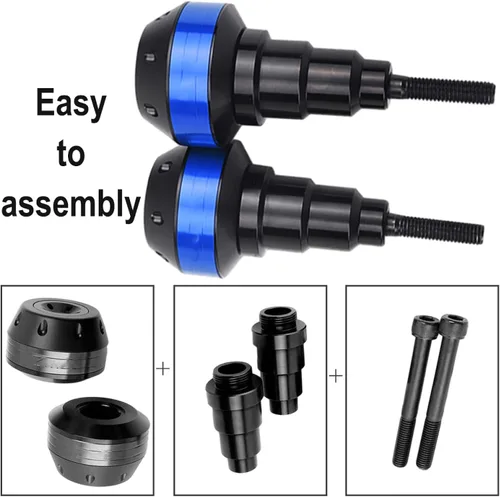 Vista 8 de Protector de caída para marco de motocicleta, protector de caída compatible con Yamaha R25 R3 MT03 MT07 FZ07