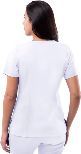 Vista 2 de Adar Pro - Ropa quirúrgica para mujer, con cuello en V elevado