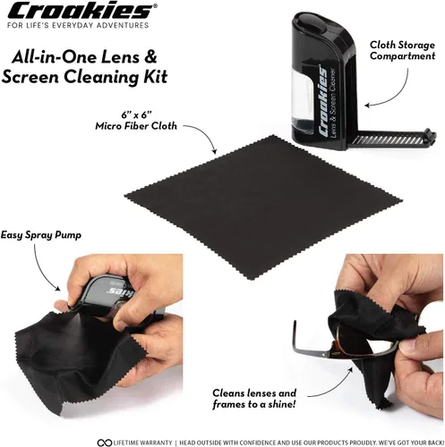 Vista 4 de Croakies Retenedor de gafas ajustable para niños Terra System (paquete de dos unidades)