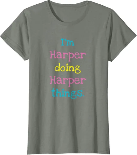 Vista 18 de Harper - Camiseta de regalo para niños con texto personalizado