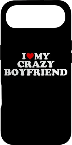 Vista 27 de I Love My Crazy Boyfriend BF - Red Heart Case for iPhone 17