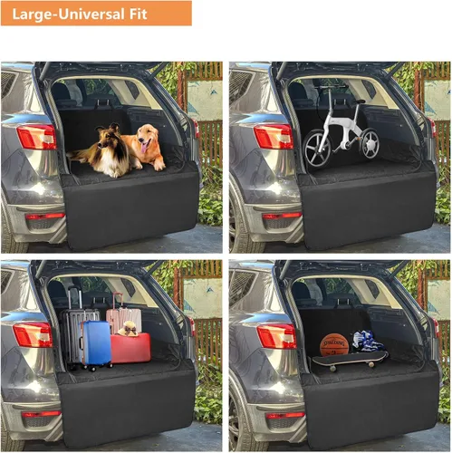 Vista 4 de ANOSOSPECIAL Funda acolchada impermeable para asiento de maletero con protector de solapa para parachoques, ajuste universal para automóviles