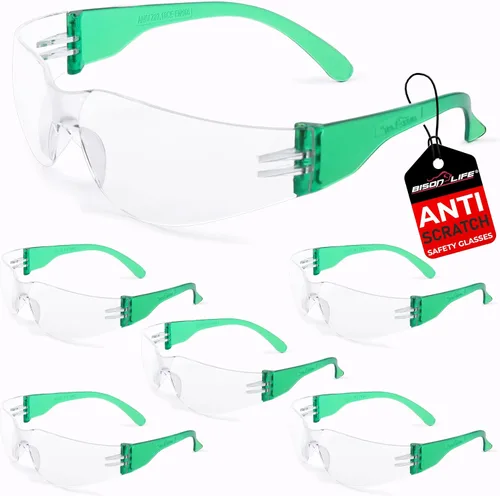 Vista 20 de Lentes de seguridad con protección envolvente resistente a arañazos, lente de policarbonato resistente a impactos ANSI Z87.1 Scratch & Impact