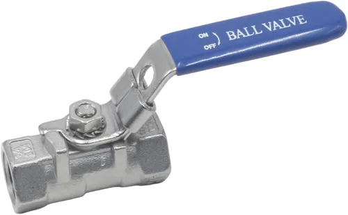 Vista 8 de HFS (R) Válvula de bola de una pieza 1/2" NPT hembra x 1/2" NPT hembra, acero inoxidable 304, 1000 CWP