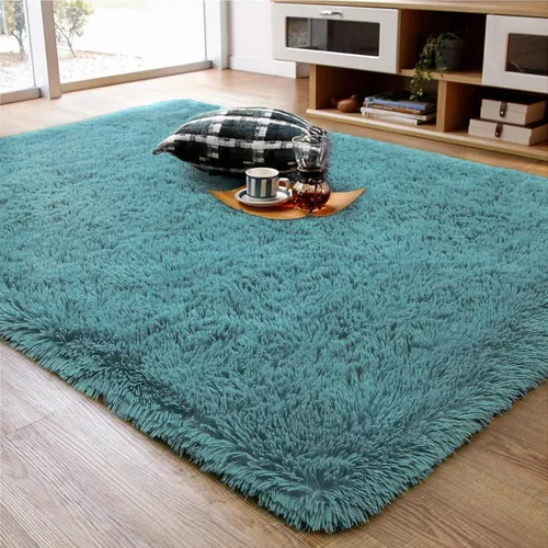 Vista 29 de Ompaa Alfombra Esponjosa, Alfombras de Área Súper Suaves y Peludas para Dormitorio y Sala de Estar - 6' x 9' Alfombra Grande de Felpa Peluda Shag