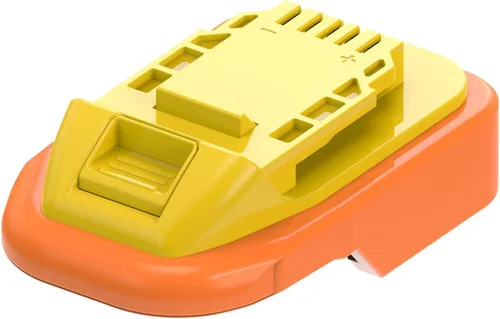 Vista 8 de 1 adaptador para herramientas inalámbricas DeWalt 20v MAX XR funciona con baterías Ridgid de 18 V (no avanzadas), solo adaptador