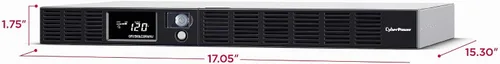 Vista 6 de CyberPower OR1500LCDRM1U Smart App LCD UPS Batería Backup