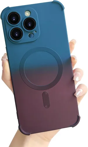Vista 11 de Funda magnética para iPhone 12 de 6.1 pulgadas con protector de lente de cámara, protección contra caídas [compatible con Magsafe] Funda delgada