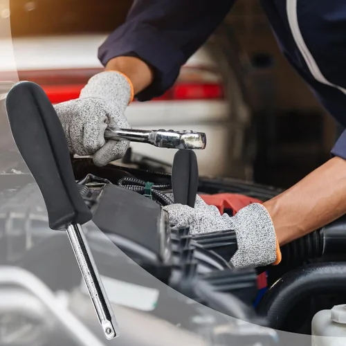 Vista 6 de Uenhoy 2 piezas de 1/4 pulgadas de mango giratorio estándar para reparación de automóviles, 5.9 pulgadas de longitud