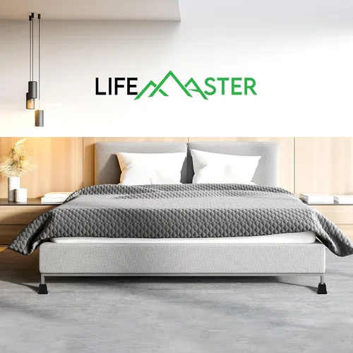 Vista 8 de Lifemaster Juego de elevadores para muebles, 4 piezas, diseño antideslizante, se adapta a cama, silla, mesa, sofá, escritorio y sofás, color negro