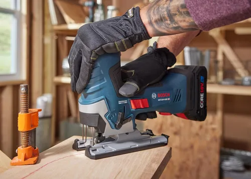 Vista 9 de BOSCH GST18V-50BN 18V Sierra de calar sin escobillas con agarre de barril (herramienta desnuda)