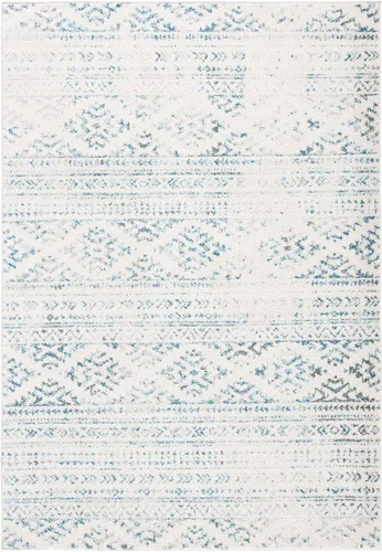 Vista 83 de SAFAVIEH Tapete decorativo de la colección Tulum de 2 x 3 pies, color negro y marfil, diseño tribal bohemio marroquí, no desprende pelo y es