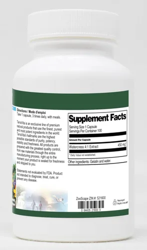 Vista 2 de TerraVita Berro 4:1-450 mg (100 Cápsulas, ZIN: 521600) - Paquete de 3