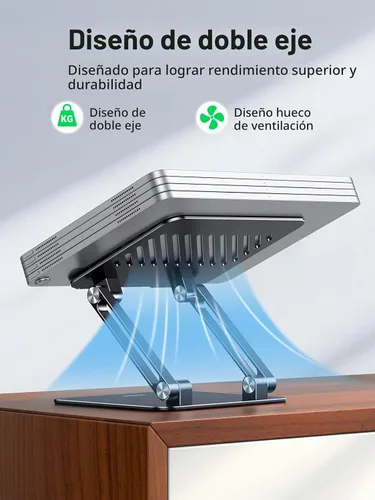 Vista 4 de UGREEN Soporte para Tableta para Escritorio con Doble Varilla de Soporte de Aluminio Ajustable Multi-Ángulo Accesorios de Oficina en Casa Compatible