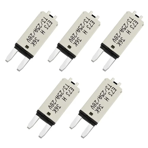 Vista 14 de GLOSO Disyuntores E73 Mini ATM 5 Amp Restablecimiento manual (T3) - 1 paquete (5A)