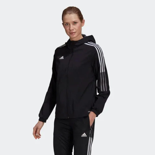 Vista 3 de adidas Cortavientos Tiro 21 para mujer