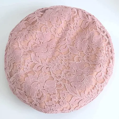 Vista 2 de Teanea Gorros de boina de verano de encaje para mujer, boinas británicas, para primavera y verano