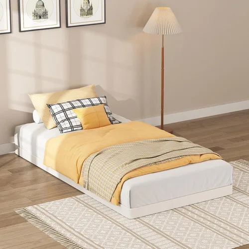 Vista 4 de SHOANED Resortes de caja de tamaño individual de 3 pulgadas - Base de colchón de perfil bajo sin ruido, base de cama de metal resistente con funda