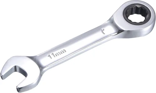 Vista 14 de uxcell Llave combinada de trinquete rechoncha de 0.236 in métrica 72 dientes 12 herramientas terminadas en caja de puntos, CR-V