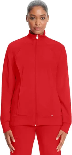 Vista 42 de Infinity by Cherokee 2391A - Chaquetas médicas con cremallera frontal para mujer, tela elástica en 4 direcciones