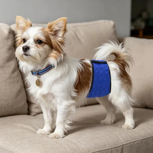 Vista 3 de Mkono Bandas para el vientre para perros machos, paquete de 3 pañales
