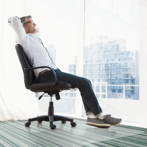 Vista 5 de Tapete para silla para el hogar, para suelo de madera, transparente, para suelo duro/alfombra, 47, 36, 56, 26, 72 pulgadas, protector de suelo