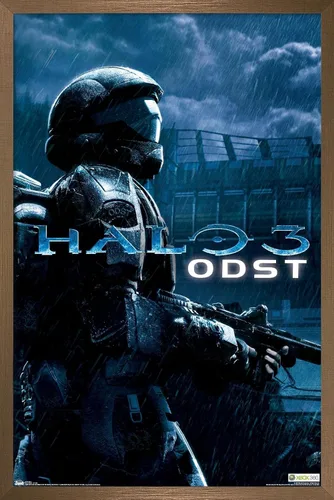 Vista 12 de Trends International aureola: ODST - Póster de pared de arte clave, 14.725 "x 22.375", versión enmarcada de madera de granero
