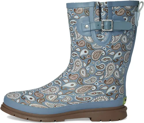 Vista 4 de Western Chief Botas de lluvia altas e impermeables para jardín al aire libre para mujer Bandana