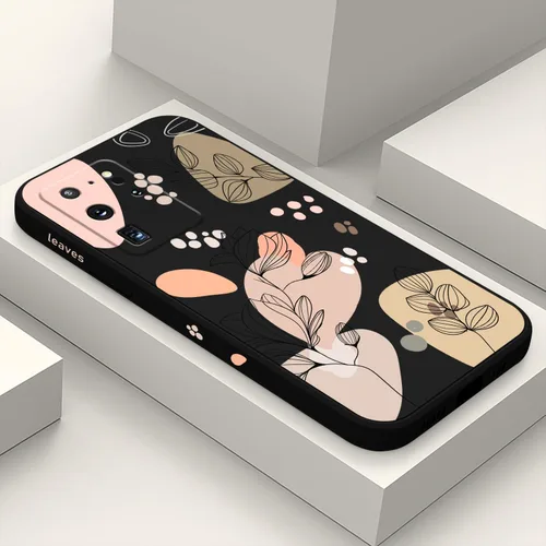 Vista 13 de LEECG para Samsung Galaxy S20 Funda, Diseño Creativo Lateral con Forro de Microfibra de Silicona Suave con Patrón de Flores para Cubierta de negro