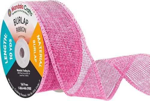 Vista 28 de Mandala Crafts Cinta de arpillera negra de 1.5 pulgadas de ancho para manualidades, rollo de 20 yardas de cinta rústica de arpillera para coronas