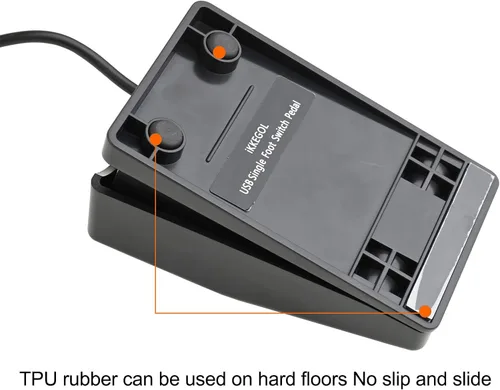 Vista 4 de iKKEGOL Interruptor de pie USB actualizado con un solo pedal de control mecánico Mapa Teclado de ratón Combinación de teclas de acceso rápido