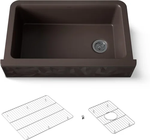 Vista 21 de Kohler K-8223-CM5 Cairn - Grifos para fregadero de cocina, color beige mate