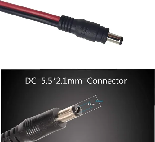Vista 6 de Cable cargador de coche de CC – Conector de 0.217 in x 0.083 in a encendedor de cigarrillos macho enchufe con 2 conectores adicionales 12-24V 15A