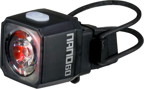 Vista 7 de CATEYE Luz de seguridad nano para bicicleta: IPX4 impermeable diurna visible luz de seguridad LED, 6 modos de luz, USB-C recargable, diseño compacto