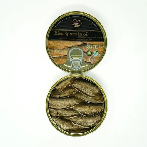 Vista 8 de Grilled Catch Brisling Sardines – Espadines Riga ahumados, capturados en aceite, 5.6 oz, mariscos sostenibles, Kosher, empacados a mano en Letonia