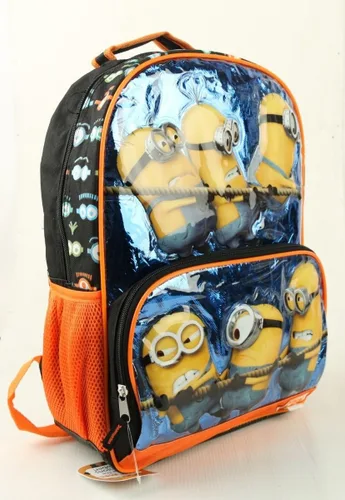 Vista 4 de AI Despicable Me 2 Hey Hey Minion Mochila NegroAzul