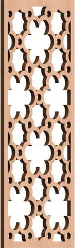 Vista 118 de 9 3/8"W x 24 3/8"H x 1/4"T Southgate Decorativos Paneles De Pared De Madera Calado, Abedul