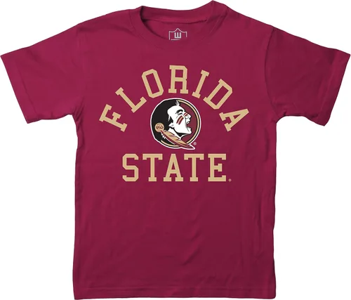 Vista 72 de Wes and Willy Camiseta de algodón orgánico de manga corta para niños de la NCAA