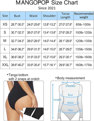 Vista 5 de MANGOPOP Body de manga larga sin mangas para mujer con corte frontal
