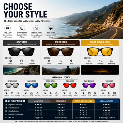 Vista 5 de ROCKNIGHT Polarized Sunglasses for Men Outdoor Use Square UV400 Al-Mg Frame Marco negro/lente negro (no espejado)