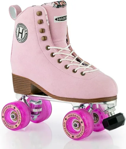 Vista 4 de Roller Skates for Women and Girls - Roller Skates for Rink, Artistic and Rhythmic Skating Indoor and Outdoor High Top Classic Double Row Skate Shoes