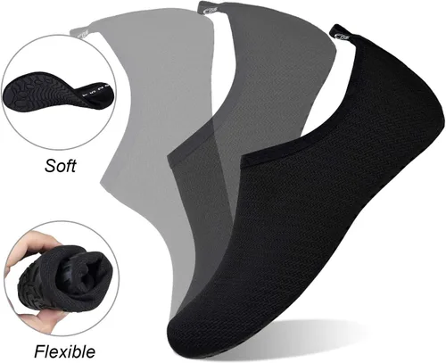 Vista 4 de WateLves - Zapatos de agua para hombres y mujeres, calcetines de secado rápido, usarlos es como estar descalzo, para playa, natación, surf, yoga